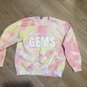 Kendra Scott Pastel Tie-Dye Sweatshirt GEMS